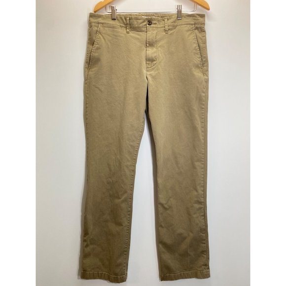 Goodfellow & Co Mens Stretch Straight Leg Hennepin Chino Pants Brown Size 34x32 - Picture 1 of 14